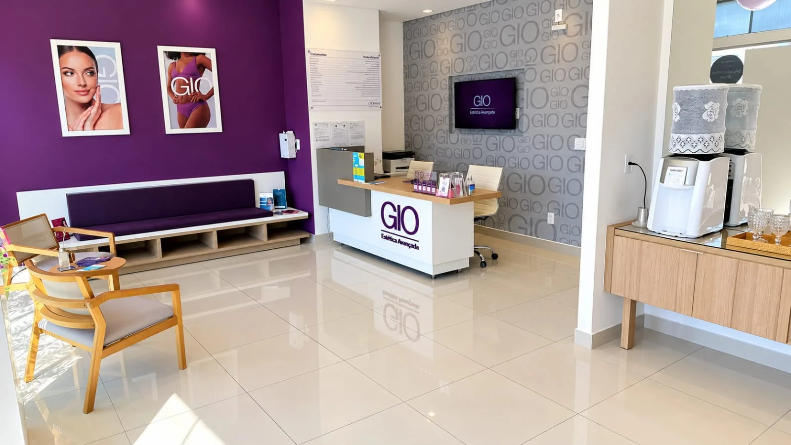 Recepção da GIO Estética Avançada em Uberaba